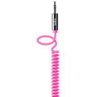 Belkin 3,5 mm Audio Kabel Coiled Straight Pink